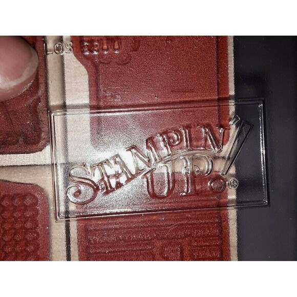 Stamp Set Stampin' Up! Four Square Wood Mount Happy Birthday Thanks Hi Congrats - Picture 4 of 4
